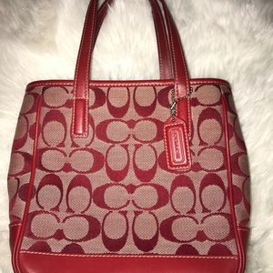 Red Coach Purse
